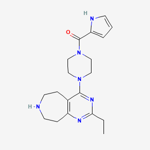 2-ethyl-4-[4-(1H-pyrrol-2-ylcarbonyl)-1-piperazinyl]-6,7,8,9-tetrahydro-5H-pyrimido[4,5-d]azepine dihydrochloride