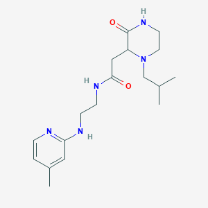 2-(1-isobutyl-3-oxo-2-piperazinyl)-N-{2-[(4-methyl-2-pyridinyl)amino]ethyl}acetamide