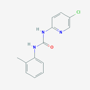 molecular formula C13H12ClN3O B5329803 N-(5-chloro-2-pyridinyl)-N'-(2-methylphenyl)urea CAS No. 20885-37-4