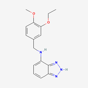 molecular formula C16H18N4O2 B5329822 N-(3-ethoxy-4-methoxybenzyl)-1H-1,2,3-benzotriazol-7-amine 