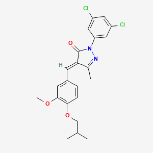 2-(3,5-dichlorophenyl)-4-(4-isobutoxy-3-methoxybenzylidene)-5-methyl-2,4-dihydro-3H-pyrazol-3-one