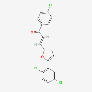 1-(4-chlorophenyl)-3-[5-(2,5-dichlorophenyl)-2-furyl]-2-propen-1-one