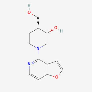 molecular formula C13H16N2O3 B5329883 (3S*,4R*)-1-furo[3,2-c]pyridin-4-yl-4-(hydroxymethyl)-3-piperidinol 
