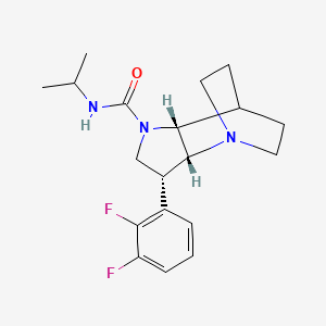 molecular formula C19H25F2N3O B5329908 (3R*,3aR*,7aR*)-3-(2,3-difluorophenyl)-N-isopropylhexahydro-4,7-ethanopyrrolo[3,2-b]pyridine-1(2H)-carboxamide 