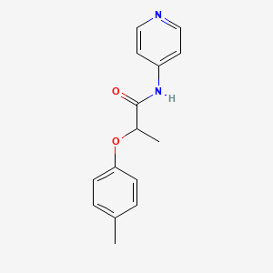 molecular formula C15H16N2O2 B5329960 2-(4-methylphenoxy)-N-4-pyridinylpropanamide 