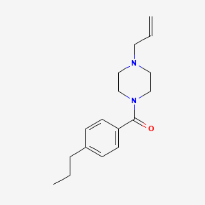 molecular formula C17H24N2O B5330012 1-allyl-4-(4-propylbenzoyl)piperazine 