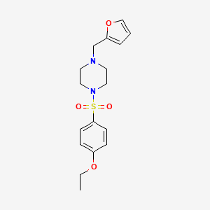molecular formula C17H22N2O4S B5330072 1-[(4-ethoxyphenyl)sulfonyl]-4-(2-furylmethyl)piperazine 