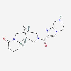 molecular formula C18H25N5O2 B5330164 (1R,2S,9R)-11-(5,6,7,8-tetrahydroimidazo[1,2-a]pyrazin-2-ylcarbonyl)-7,11-diazatricyclo[7.3.1.0~2,7~]tridecan-6-one hydrochloride 