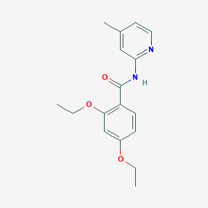 molecular formula C17H20N2O3 B5330195 2,4-diethoxy-N-(4-methyl-2-pyridinyl)benzamide 