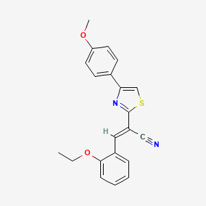 3-(2-ethoxyphenyl)-2-[4-(4-methoxyphenyl)-1,3-thiazol-2-yl]acrylonitrile