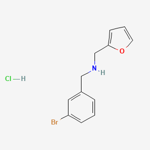 molecular formula C12H13BrClNO B5330210 (3-bromobenzyl)(2-furylmethyl)amine hydrochloride 