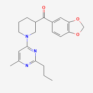 1,3-benzodioxol-5-yl[1-(6-methyl-2-propylpyrimidin-4-yl)piperidin-3-yl]methanone