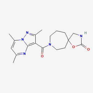 8-[(2,5,7-trimethylpyrazolo[1,5-a]pyrimidin-3-yl)carbonyl]-1-oxa-3,8-diazaspiro[4.6]undecan-2-one