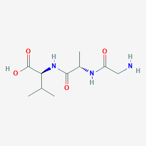 molecular formula C10H19N3O4 B053304 甘氨酰-丙氨酰-缬氨酸 CAS No. 121428-48-6