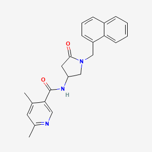 4,6-dimethyl-N-[1-(1-naphthylmethyl)-5-oxopyrrolidin-3-yl]nicotinamide