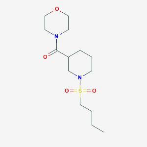 molecular formula C14H26N2O4S B5330466 4-{[1-(butylsulfonyl)-3-piperidinyl]carbonyl}morpholine 