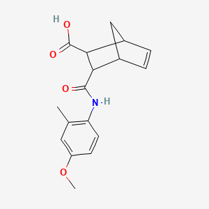 molecular formula C17H19NO4 B5330473 3-{[(4-methoxy-2-methylphenyl)amino]carbonyl}bicyclo[2.2.1]hept-5-ene-2-carboxylic acid 