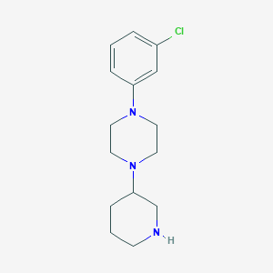 1-(3-chlorophenyl)-4-(3-piperidinyl)piperazine