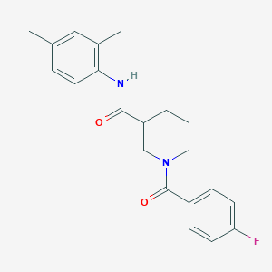 N-(2,4-dimethylphenyl)-1-(4-fluorobenzoyl)-3-piperidinecarboxamide