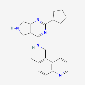 2-cyclopentyl-N-[(6-methylquinolin-5-yl)methyl]-6,7-dihydro-5H-pyrrolo[3,4-d]pyrimidin-4-amine