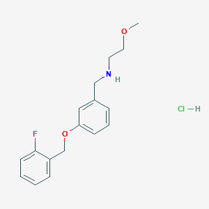 N-{3-[(2-fluorobenzyl)oxy]benzyl}-2-methoxyethanamine hydrochloride