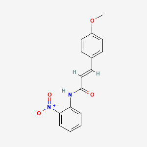molecular formula C16H14N2O4 B5330642 3-(4-methoxyphenyl)-N-(2-nitrophenyl)acrylamide 