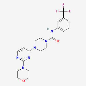 4-[2-(4-morpholinyl)-4-pyrimidinyl]-N-[3-(trifluoromethyl)phenyl]-1-piperazinecarboxamide