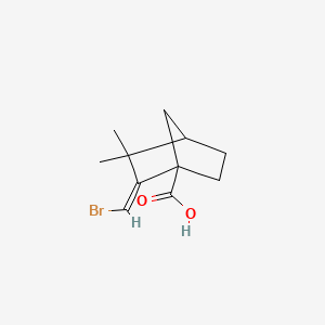 molecular formula C11H15BrO2 B5330683 2-(bromomethylene)-3,3-dimethylbicyclo[2.2.1]heptane-1-carboxylic acid 