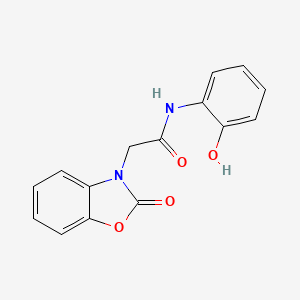 molecular formula C15H12N2O4 B5330691 N-(2-hydroxyphenyl)-2-(2-oxo-1,3-benzoxazol-3(2H)-yl)acetamide 