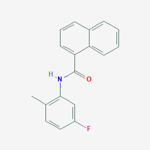 molecular formula C18H14FNO B5330717 N-(5-fluoro-2-methylphenyl)-1-naphthamide 