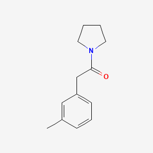 molecular formula C13H17NO B5330863 1-[(3-methylphenyl)acetyl]pyrrolidine 