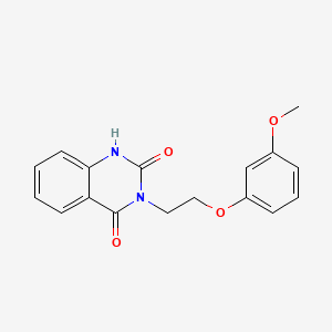 molecular formula C17H16N2O4 B5330954 3-[2-(3-methoxyphenoxy)ethyl]-2,4(1H,3H)-quinazolinedione 