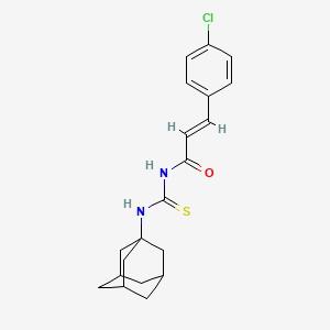 molecular formula C20H23ClN2OS B5330973 N-[(1-adamantylamino)carbonothioyl]-3-(4-chlorophenyl)acrylamide 