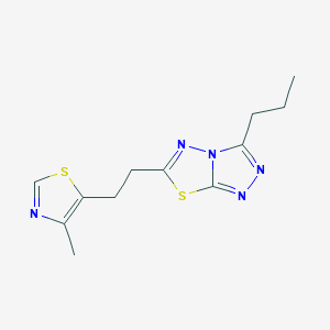 6-[2-(4-methyl-1,3-thiazol-5-yl)ethyl]-3-propyl[1,2,4]triazolo[3,4-b][1,3,4]thiadiazole