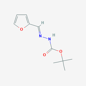 molecular formula C10H14N2O3 B053312 tert-butyl N-[(E)-furan-2-ylmethylideneamino]carbamate CAS No. 113906-60-8