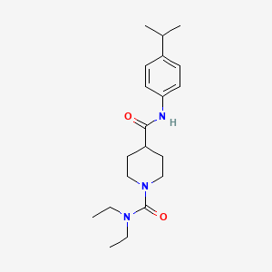 molecular formula C20H31N3O2 B5331228 N~1~,N~1~-diethyl-N~4~-(4-isopropylphenyl)-1,4-piperidinedicarboxamide 