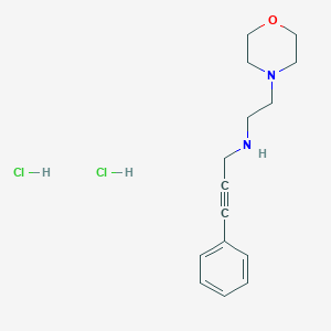 molecular formula C15H22Cl2N2O B5331270 N-[2-(4-morpholinyl)ethyl]-3-phenyl-2-propyn-1-amine dihydrochloride 