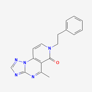 molecular formula C17H15N5O B5331271 5-methyl-7-(2-phenylethyl)pyrido[3,4-e][1,2,4]triazolo[1,5-a]pyrimidin-6(7H)-one 