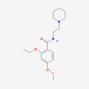 2,4-diethoxy-N-[2-(1-piperidinyl)ethyl]benzamide