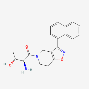 molecular formula C20H21N3O3 B5331298 (2R,3S)-3-amino-4-[3-(1-naphthyl)-6,7-dihydroisoxazolo[4,5-c]pyridin-5(4H)-yl]-4-oxobutan-2-ol 