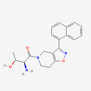 (2R,3S)-3-amino-4-[3-(1-naphthyl)-6,7-dihydroisoxazolo[4,5-c]pyridin-5(4H)-yl]-4-oxobutan-2-ol