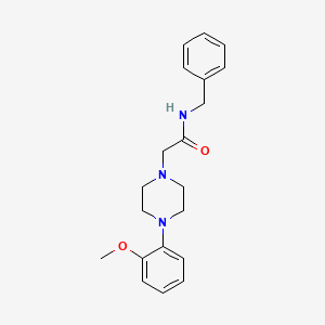 molecular formula C20H25N3O2 B5331354 N-benzyl-2-[4-(2-methoxyphenyl)-1-piperazinyl]acetamide 