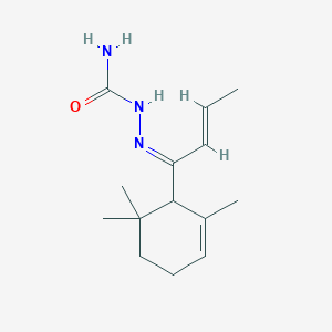 molecular formula C14H23N3O B5331359 1-(2,6,6-trimethyl-2-cyclohexen-1-yl)-2-buten-1-one semicarbazone 