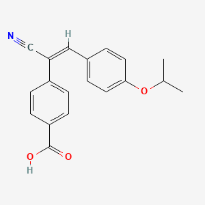 4-[(E)-1-cyano-2-(4-propan-2-yloxyphenyl)ethenyl]benzoic acid