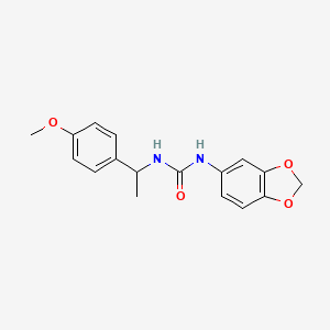 N-1,3-benzodioxol-5-yl-N'-[1-(4-methoxyphenyl)ethyl]urea