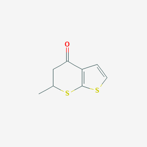 molecular formula C8H8OS2 B053314 6-甲基-5,6-二氢-4H-噻吩并[2,3-b]噻吩-4-酮 CAS No. 120279-85-8