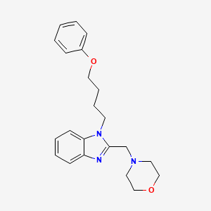 molecular formula C22H27N3O2 B5331407 2-(morpholin-4-ylmethyl)-1-(4-phenoxybutyl)-1H-benzimidazole 