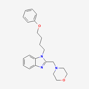 2-[(morpholin-4-yl)methyl]-1-(4-phenoxybutyl)-1H-1,3-benzodiazole