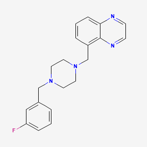 5-{[4-(3-fluorobenzyl)-1-piperazinyl]methyl}quinoxaline