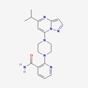 2-[4-(5-isopropylpyrazolo[1,5-a]pyrimidin-7-yl)-1-piperazinyl]nicotinamide